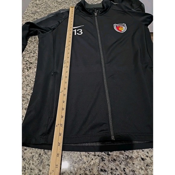 Nike Houston Texans Full Zip Jacket #13 NFL Sz Large Black Football Sm Flaw Arm - Picture 10 of 12